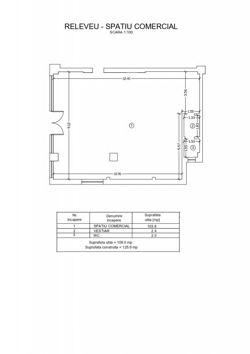 Faleza Nord, SPATIU COMERCIAL din constructie