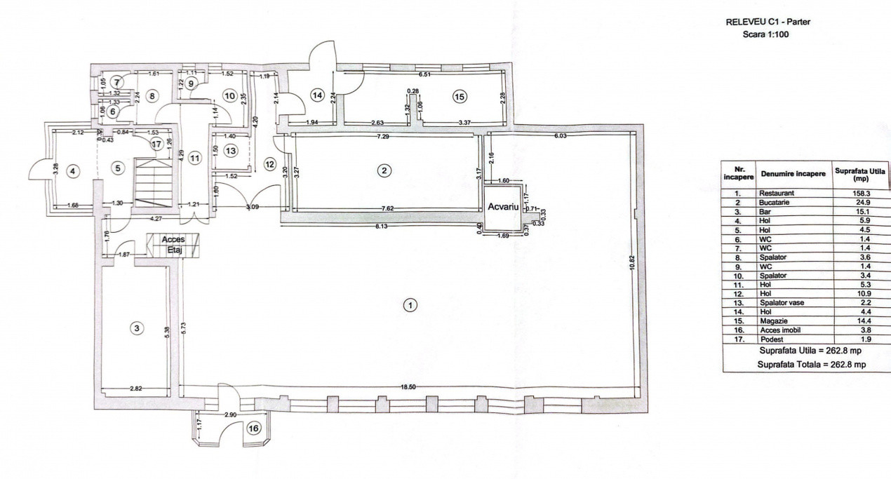 Tomis Nord - spatiu comercial  D+P, 595 mp.