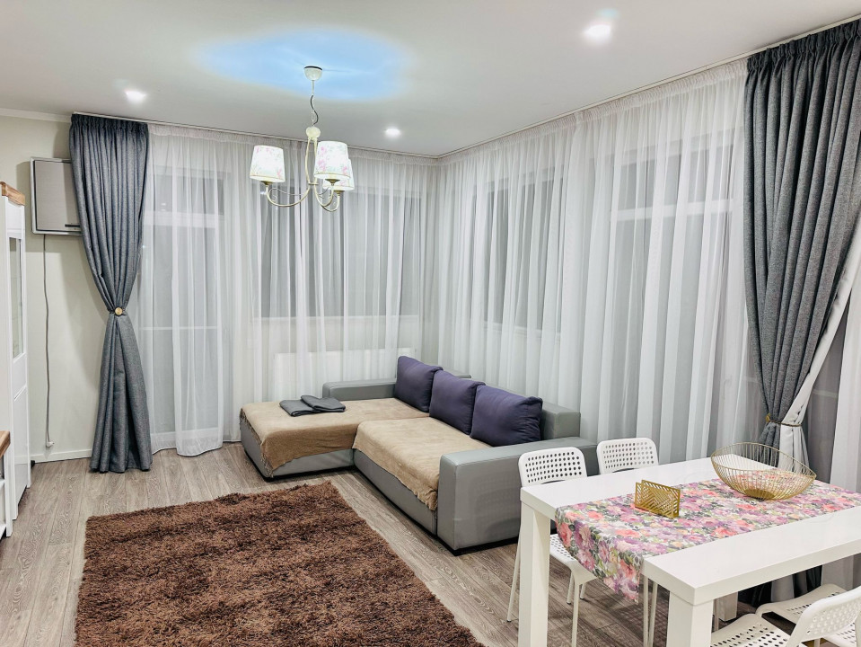 Tomis Plus, 2 camere, mobilat, utilat, terasa