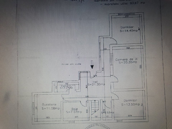 Ultracentral, spatiu BIROURI, parter, 97 mp.
