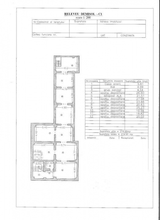 Ultracentral, spatiu comercial cu destinatie specifica, 620 mp.