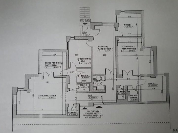 Capitol, acces direct din bd. Mamaia, spatiu IDEAL BIROURI, 7 camere, 171 mp.