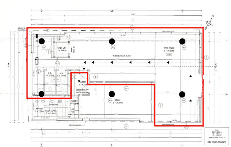 Poarta 1 - Cazino, BIROURI PREMIUM, vedere frontala mare
