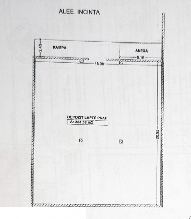Zona Industriala, hala ideal DEPOZITARE 440 mp., platforma betonata .