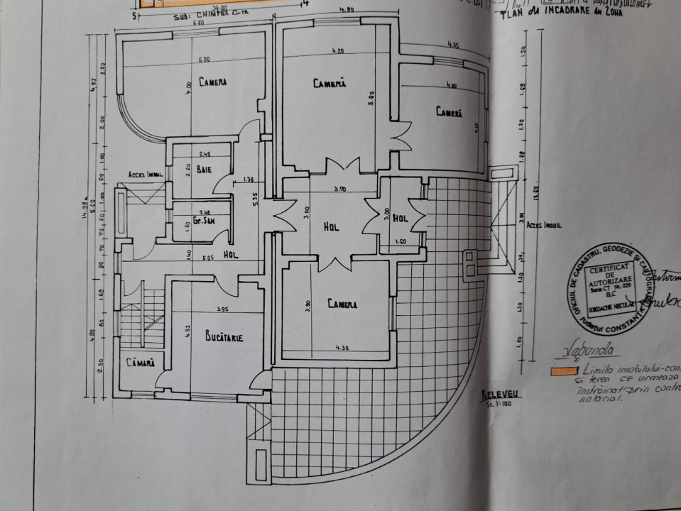 Gara, imobil UNICAT, 5 camere, IDEAL SEDIU/BIROURI