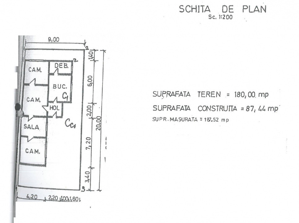 Viile Noi, casa 4 camere, libera