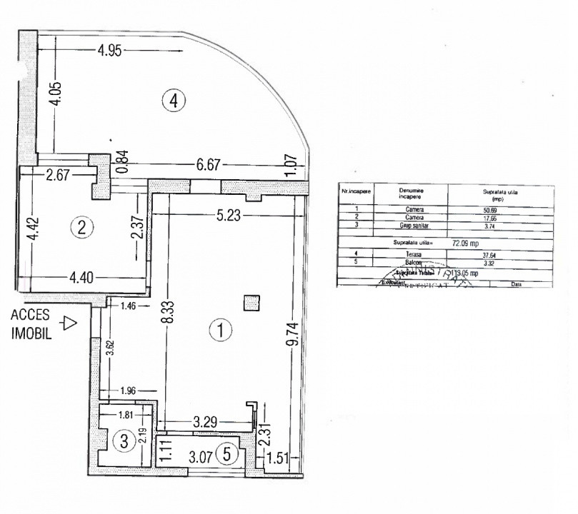 Bd. Mamaia, spatiu birouri, 113 mp., renovat, PARTIAL UTILITATI INCLUSE