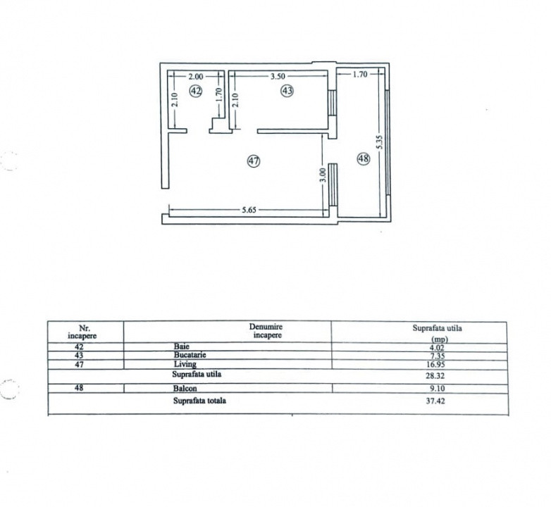 Mamaia Nord - JT Tower, garsoniera , bucatarie separata, 35 mp.