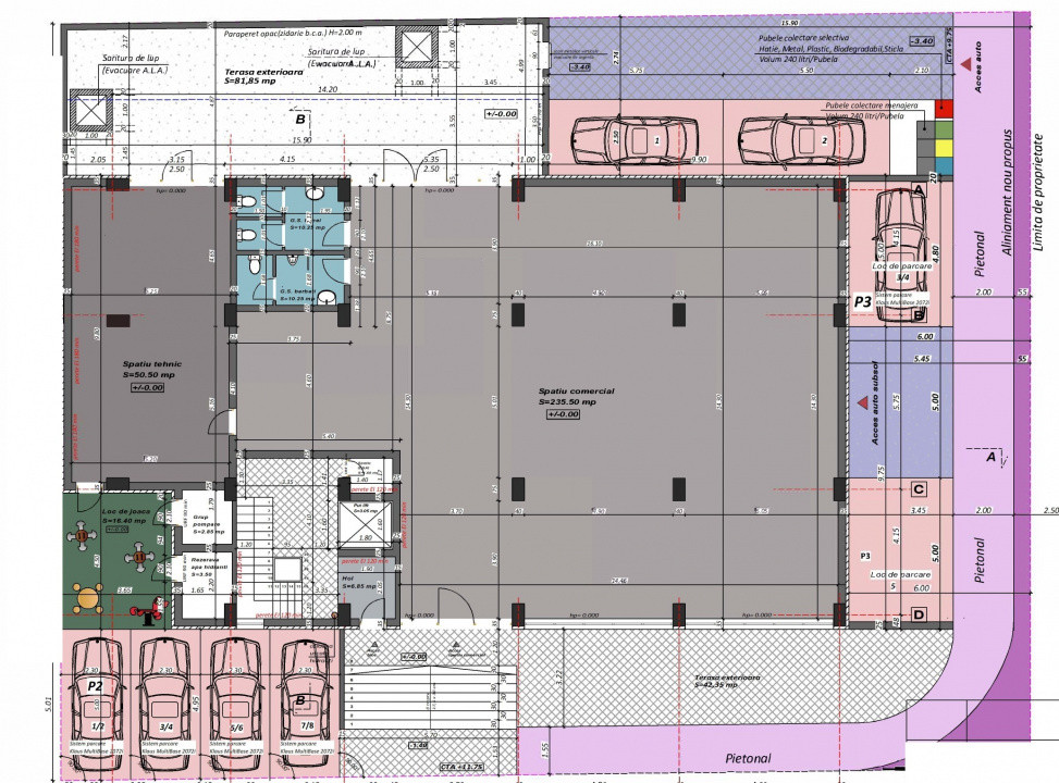 Campus, spatiu comercial 335 mp., 3 cai de acces