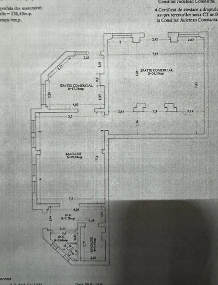 Poarta 6, spatiu comercial, 130 mp.
