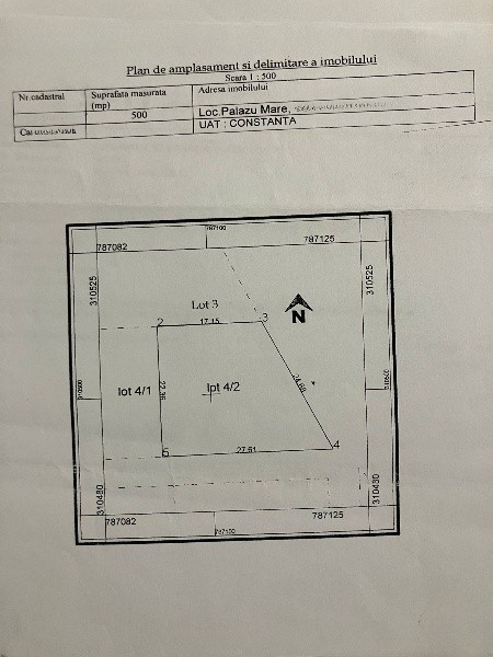 Palazu Mare - PRIMUL LOT LA LAC - 500 mp.