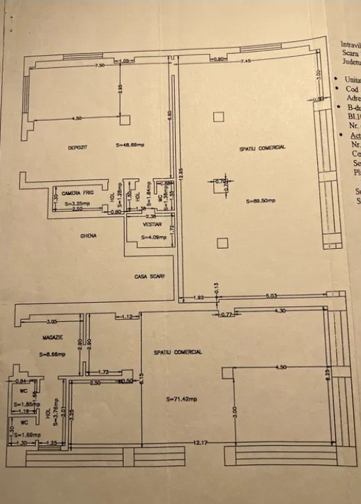 Far - bd. 1 Mai, spatiu comercial 220 mp., posibilitate compartimentare