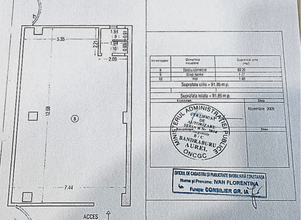 Tomis Nord - spatiu comercial din constructie, 92 mp.