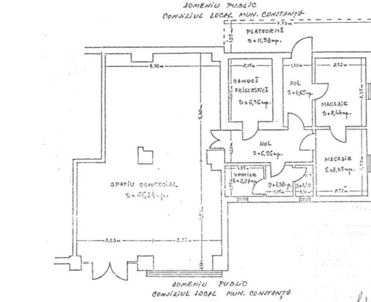 Casa de Cultura, trafic intens, spatiu comercial  106 mp., rampa