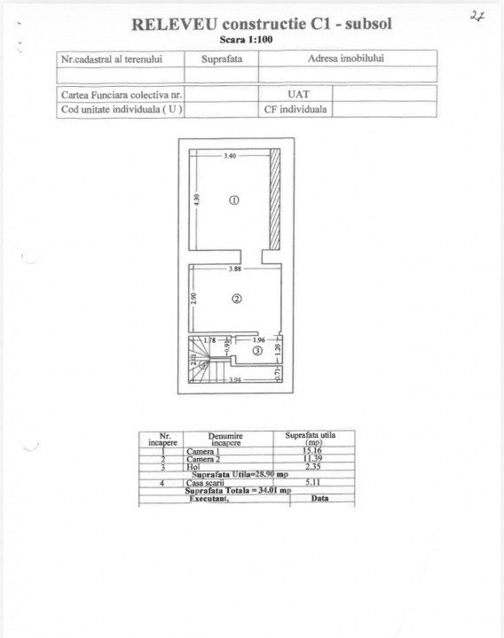 Ultracentral - cladire comercială  de închiriat – S+P+2+M –