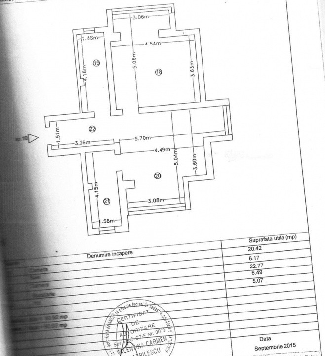 Campus - Hotel Oxford, apartament 2 camere, 60  mp., loc parcare