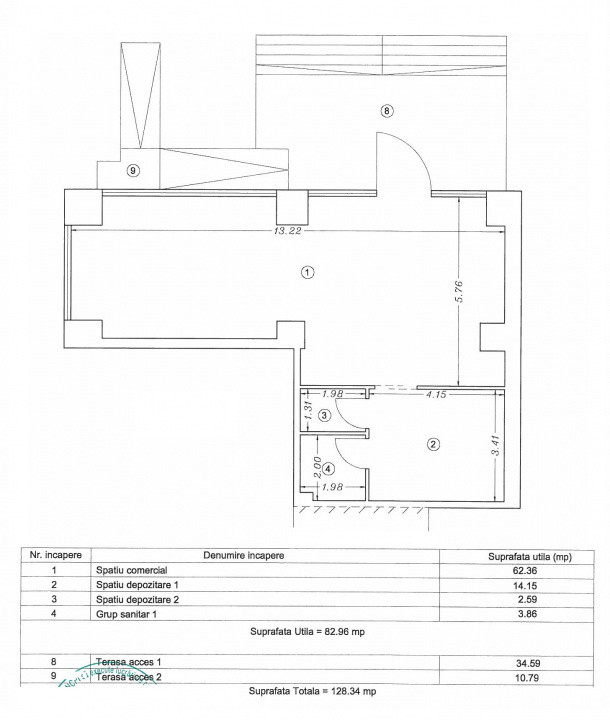 Tomis Plus, spatiu comercial, 128 mp.