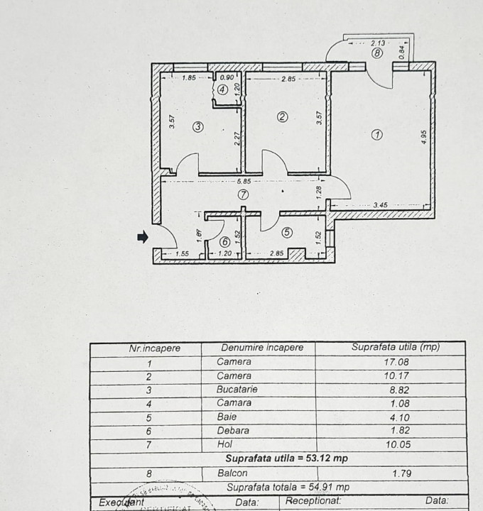 Capitol, imobil cu INTRARE DIN STRADA, 2 camere