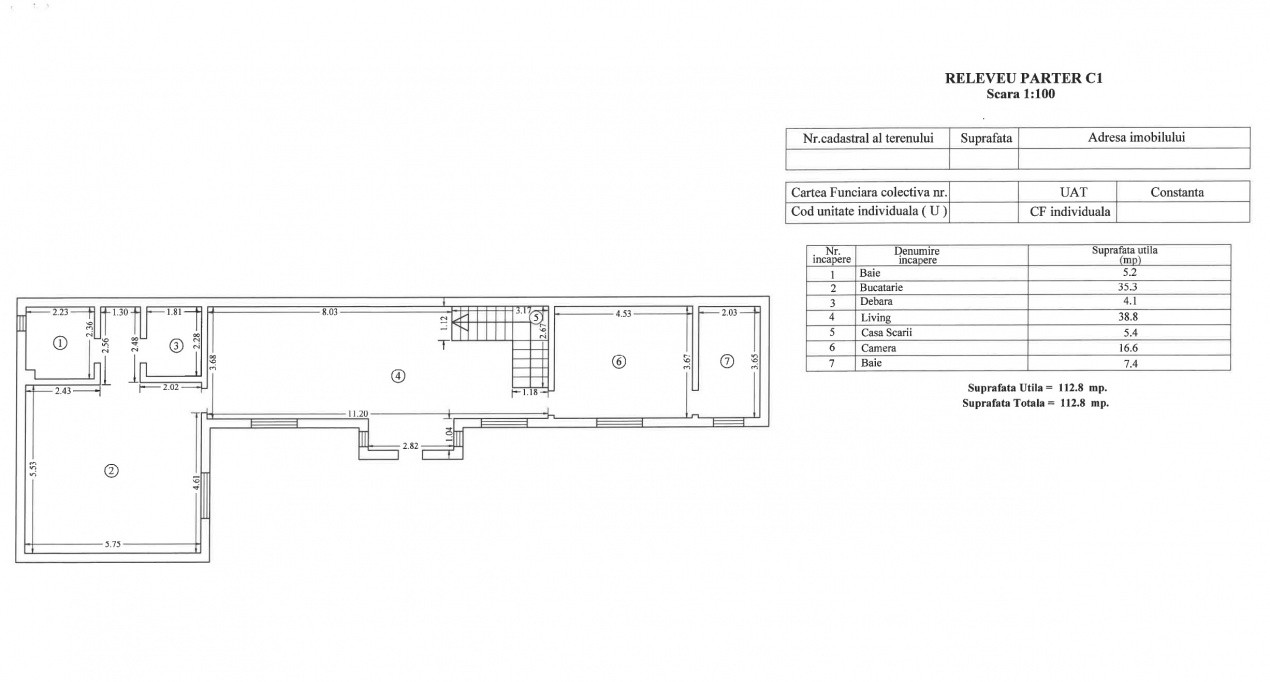 Tomis II, 7camere, ideal sediu firmă / activități de birouri