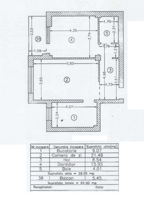 Tomis Plus, 2 camere, mobilat, LOC PARCARE PROPRIU