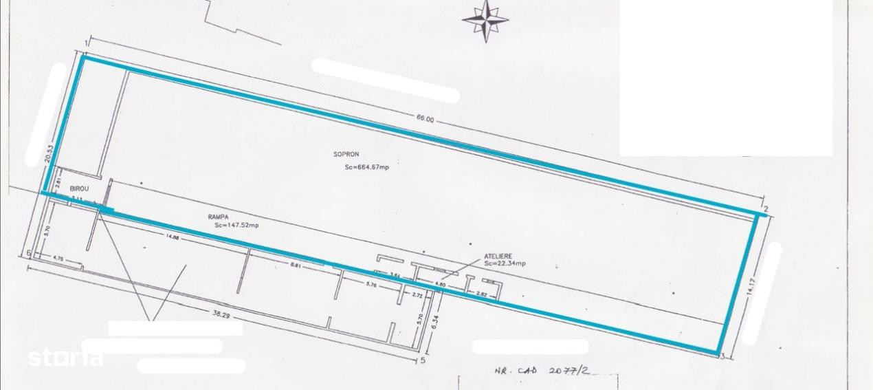 Zona Industriala, hala productie/depozitare, 830 mp.