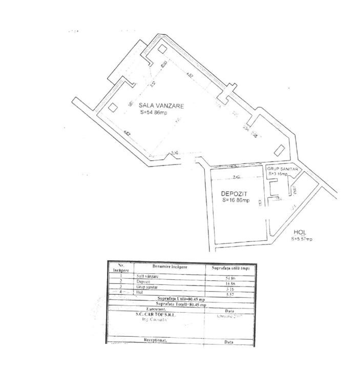 Dacia - bd. Tomis, SPATIU COMERCIAL, 80 mp.