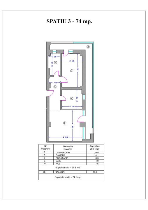 Spații moderne de birouri  , suprafete 70 - 121mp,PARCARE PROPRIE, cladire 2026