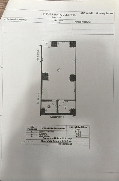 ICIL, spatiu comercial 62 mp., afisaj stradal 10 m.