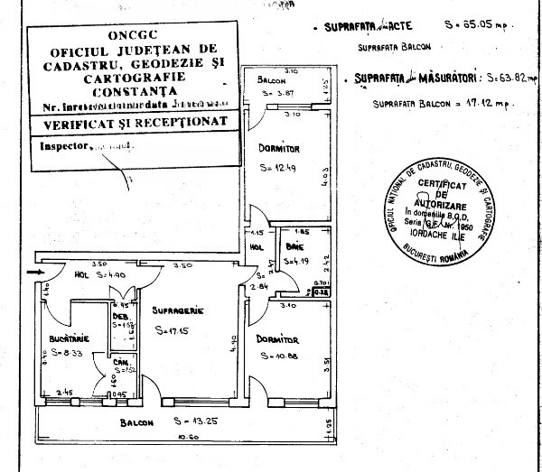 Centru - Bd. Ferdinand - apartament 3 camere , loc propriu de parcare