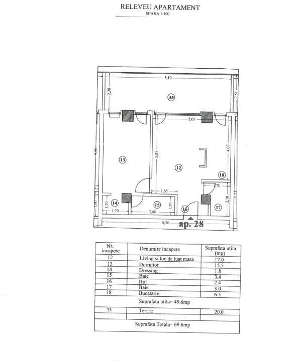 Intrare Statiunea Mamaia, apartamente 2 camere - 83 mp.