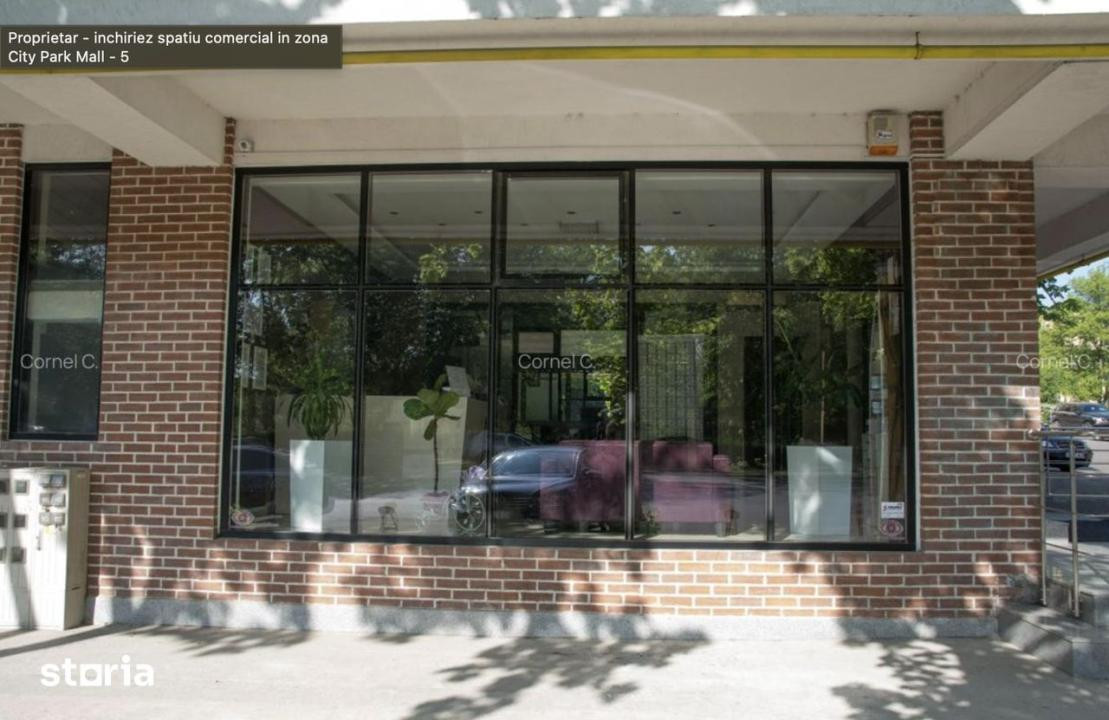 Spatiu comercial zona City Park Mall , stradal, 85 mp.