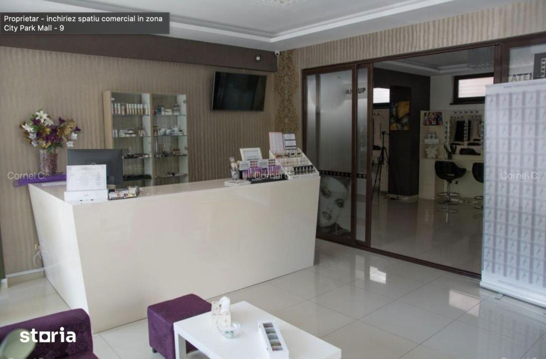 Spatiu comercial zona City Park Mall , stradal, 85 mp.