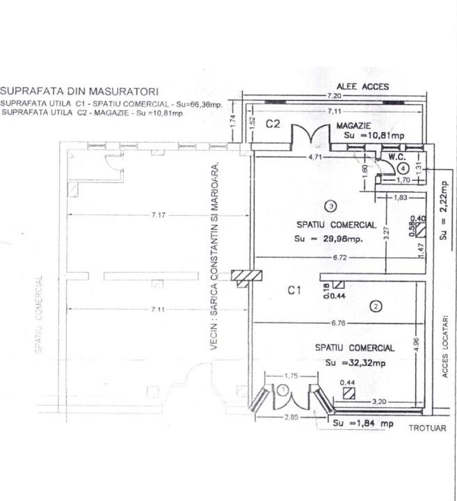 Inel I - str. Soveja, spatiu comercial 78 mp., stradal