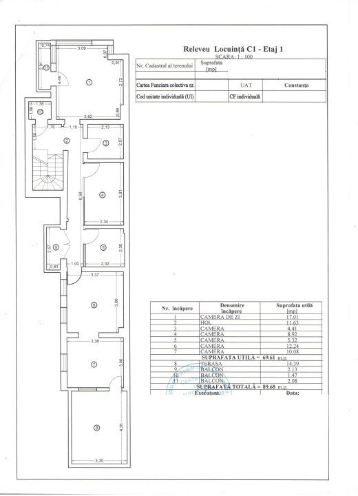 Ultracentral, imobil D+P+1, 200 mp., 12 camere, IDEAL BIROURI