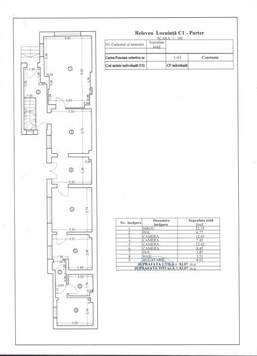 Ultracentral, imobil D+P+1, 200 mp., 12 camere, IDEAL BIROURI