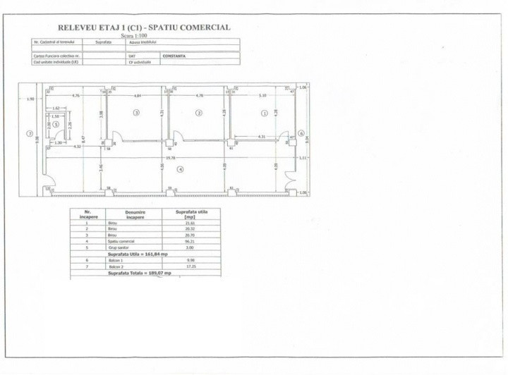 Aurel Vlaicu, spatiu comercial  P+1, 300 mp., curte