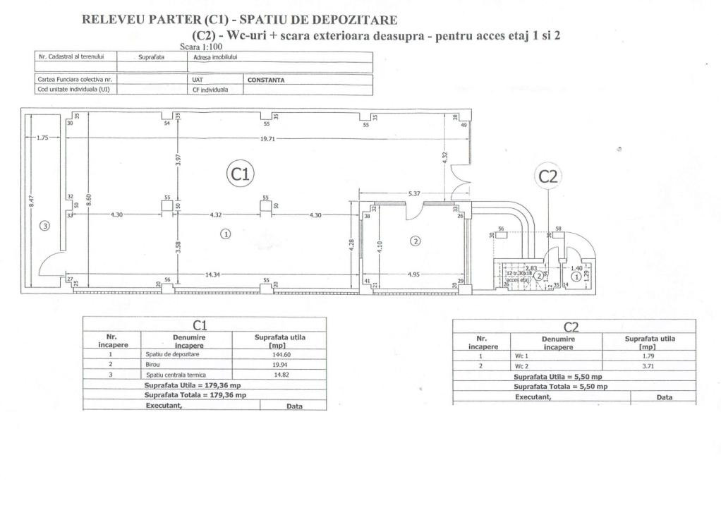 Aurel Vlaicu, spatiu comercial , 185 mp., curte 250 mp.