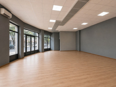 Faleza Nord, spatiu comercial din constructie 158 mp. rampa, curte 52 mp.