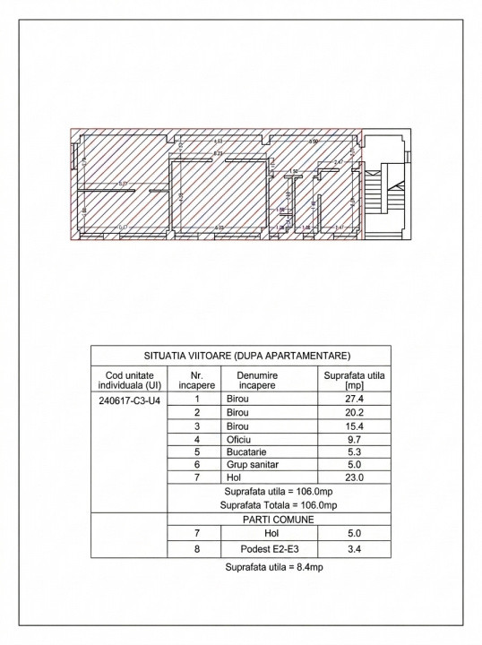 Zona Industriala - Interioare, spatiu birouri, 115 mp, parcare proprie