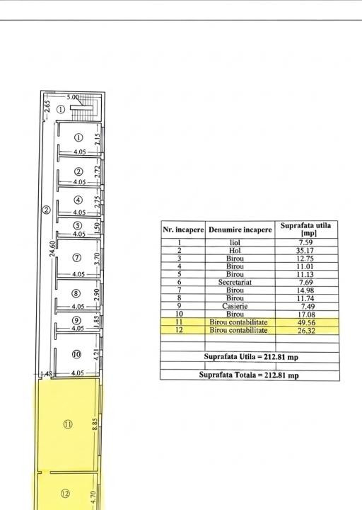 Zona Industriala - Interioare, spatiu birouri, 75 mp., parcare proprie