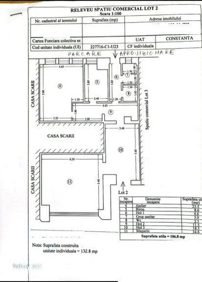 Inel II - Dezrobirii, spatiu comercial 107 mp.