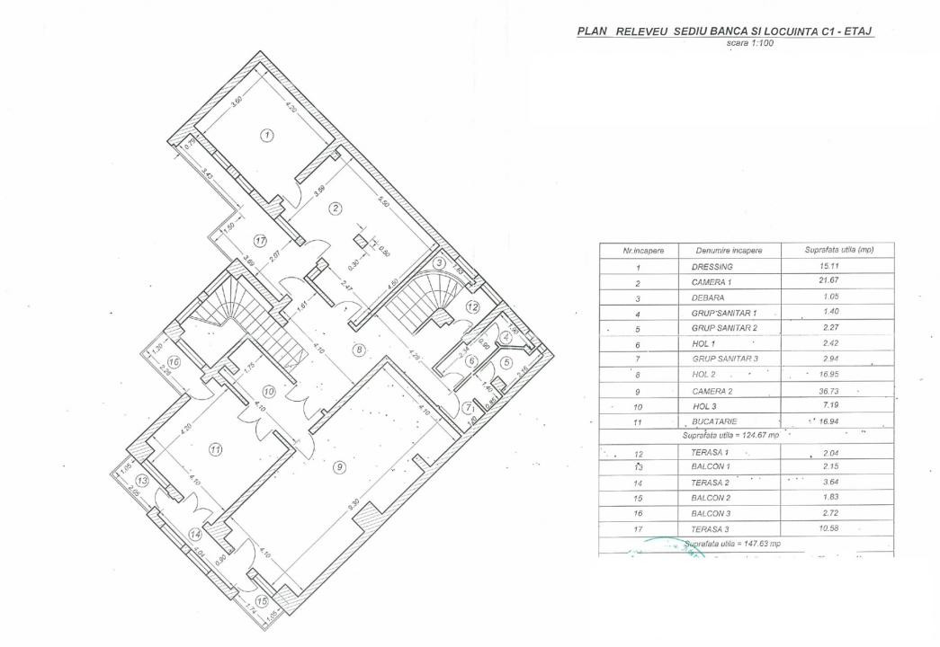 Ultracentral - S+P+1+M - imobil cu destinatie mixta in inima orasului 